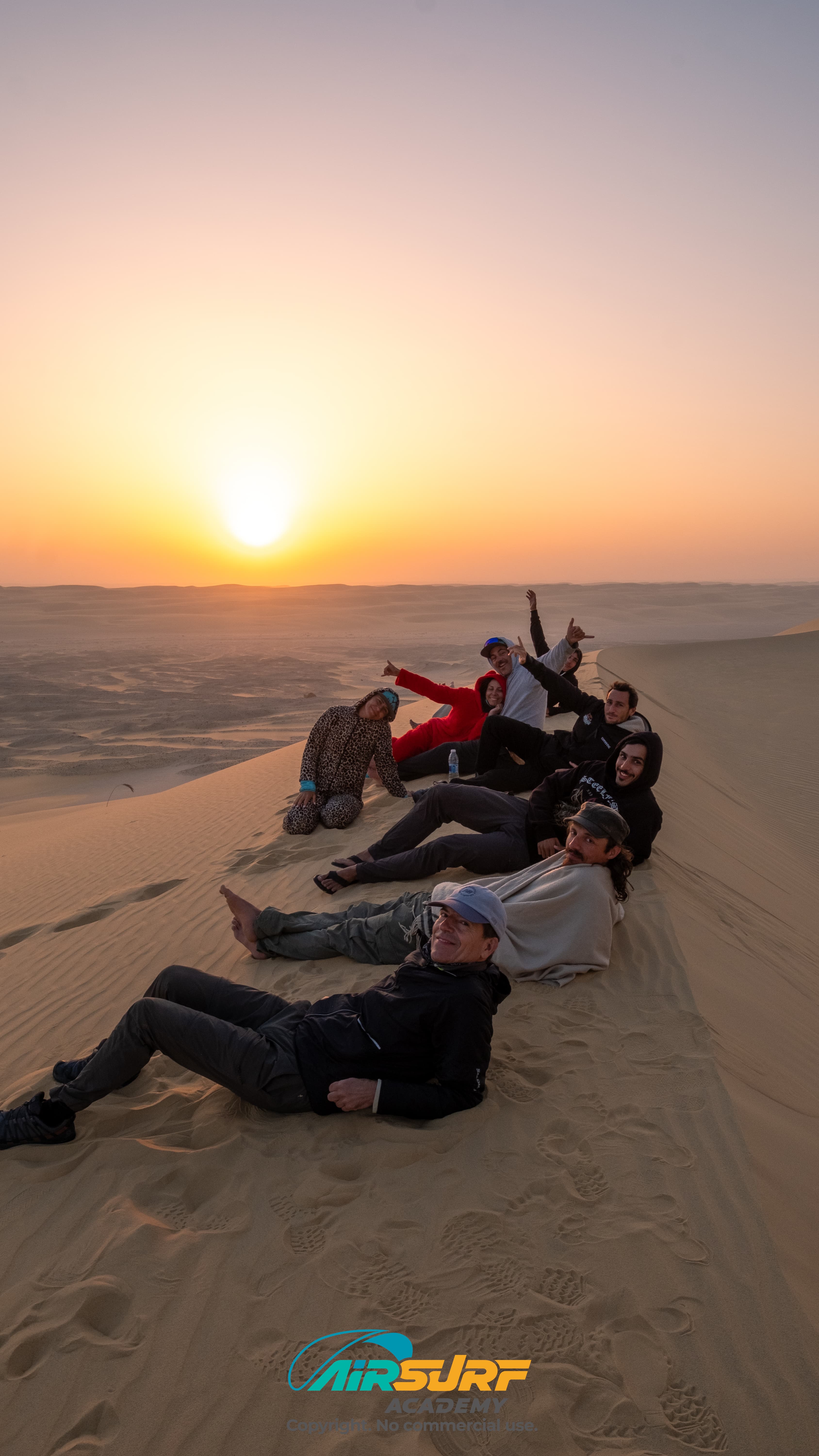 Parakiting Desert Safaris in the dunes